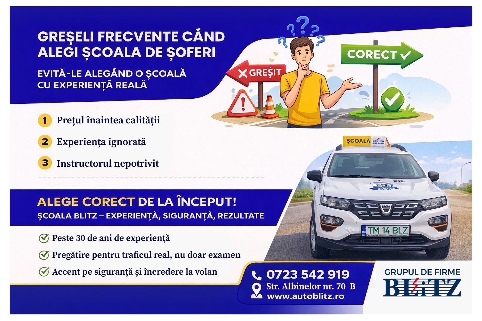 Școală auto Timișoara – greșeli frecvente când alegi școala de șoferi
